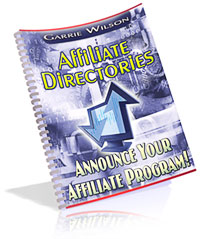Affiliate directories Annouce your program